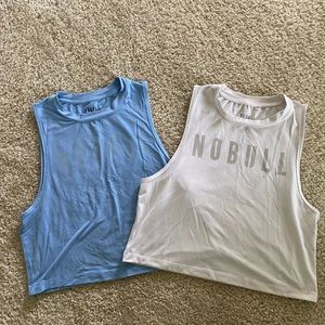 No Bull Women’s Muscle Shirts White & Blue
